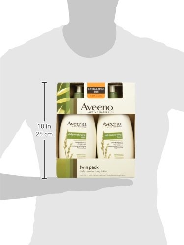 image:imageAveeno Daily Moisturizing Body Lotion with Soothing Prebiotic Oat Gentle Lotion Nourishes Dry Skin With Moisture Paraben Dye amp FragranceFree NonGreasy amp NonComedogenic 8 fl ozFragrance Free