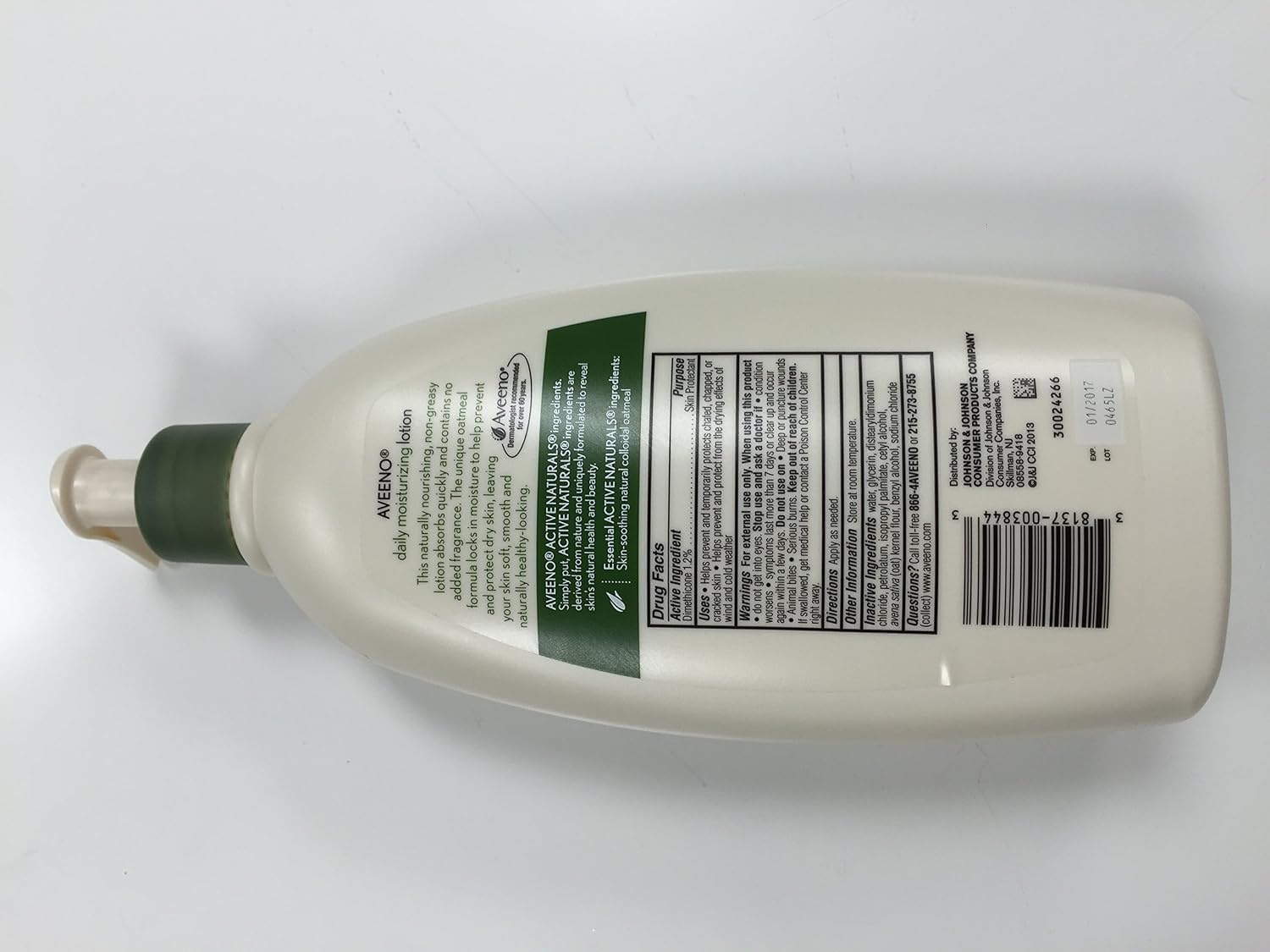 image:imageAveeno Daily Moisturizing Body Lotion with Soothing Prebiotic Oat Gentle Lotion Nourishes Dry Skin With Moisture Paraben Dye amp FragranceFree NonGreasy amp NonComedogenic 8 fl ozFragrance Free