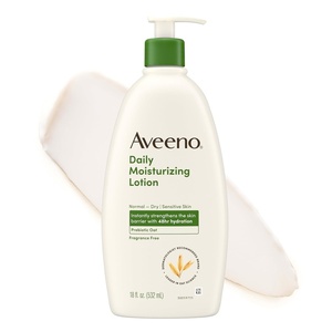 Aveeno Daily Moisturizing Body Lotion with Soothing Prebiotic Oat, Gentle Lotion Nourishes Dry Skin With Moisture, Paraben-, Dye- & Fragrance-Free, Non-Greasy & Non-Comedogenic, 8 fl. oz(Fragrance Free)