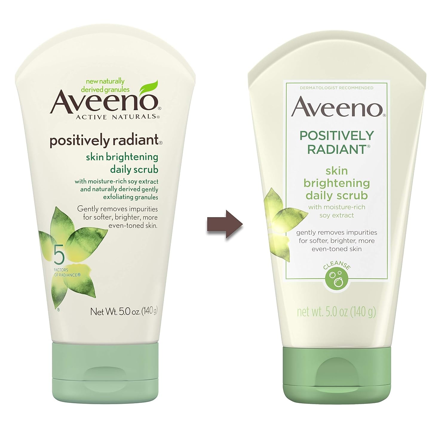 image:imageAveeno Positively Radiant Brightening Daily Scrub 5oz 2 PackAveeno natural scent