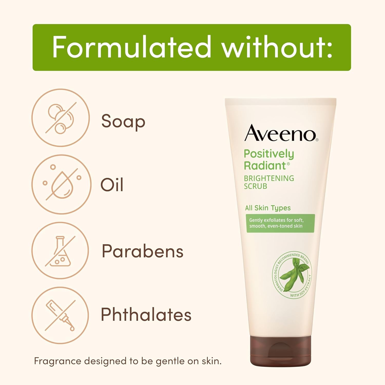 image:imageAveeno Positively Radiant Brightening Daily Scrub 5oz 2 PackLightly Scented