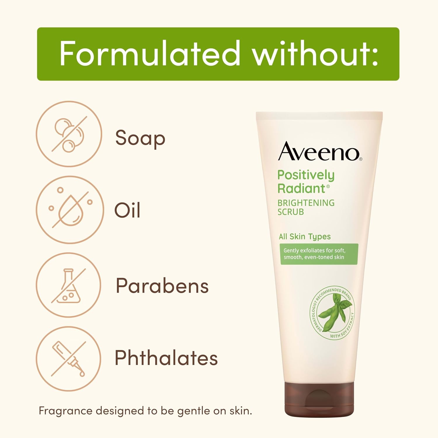 image:imageAveeno Positively Radiant Brightening Daily Scrub 5oz 2 PackLightly Scented